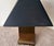Metal 1970s Chapman Mfg. Geometric Patinated Metal Table Lamps With Black Shades - a Pair For Sale - Image 7 of 13