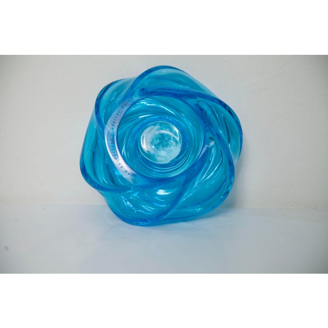 Handmade Swirl Murano Glass Candleholder by Vistosi, 2014 For Sale - Image 10 of 18