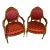 Late 20th Century Pair of French Gilt Louis the XVI Bee Chairs For Sale