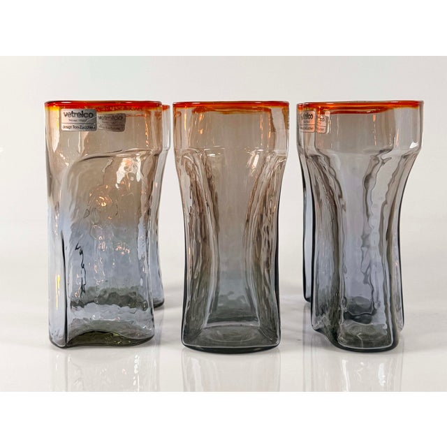 Vintage Glasses by Toni Zuccheri for Vetrelco, 1970s, Set of 12 For Sale - Image 6 of 6