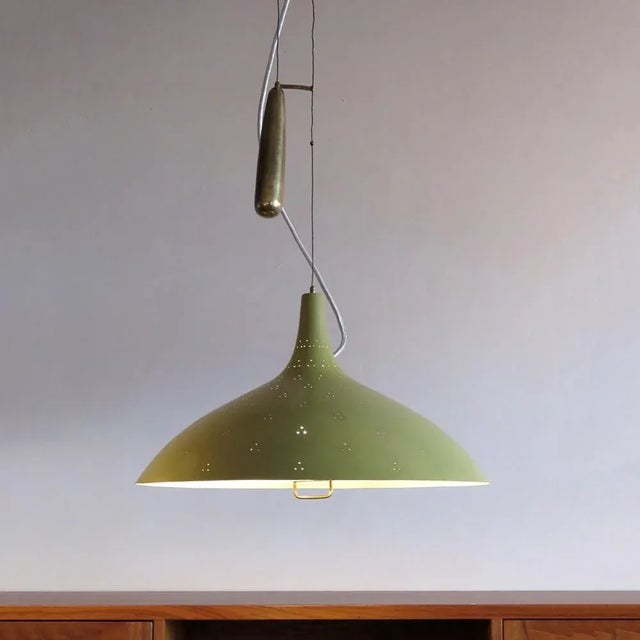 Large Paavo Tynell Counter Weight Chandelier ‘A1965’, 1950 For Sale - Image 9 of 10