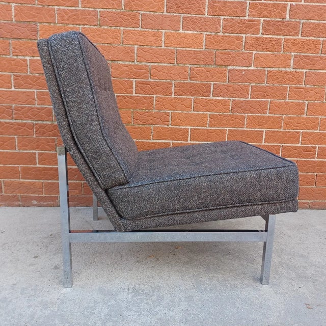 Knoll Mid Century Modern Knoll Armless Lounge Chair For Sale - Image 4 of 10
