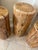 Set of Three Solid Wood Stump Side Tables For Sale - Image 11 of 12