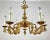 Vintage gilt brass chandelier. french 1960s lighting. the material of manufacture of this unique chandelier is gilded...