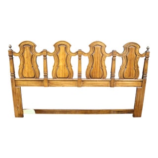 Regency Style Fruitwood King Headboard For Sale