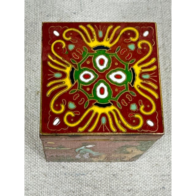 1970s Vintage Chinese Tea Caddy Box For Sale - Image 5 of 10
