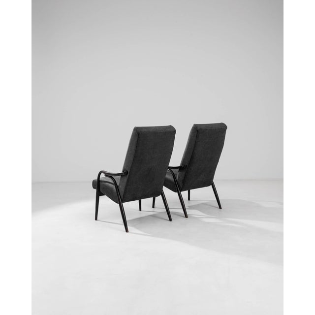 1960s Czech Upholstered Armchairs By TON - A Pair For Sale - Image 4 of 18