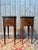 Louis XVI Bedside Tables in Marquetry and Marble by Maison Gouffé, 1950s, Set of 2 For Sale - Image 6 of 8