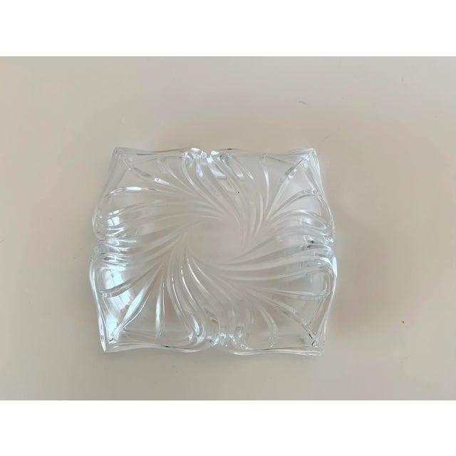 1990s Glass Flower Candy Dish For Sale - Image 4 of 6