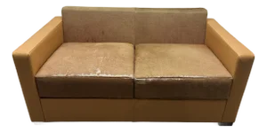 Poltrona Frau a Linea Leather and Pony Hair Loveseat