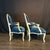 19th Century French Louis XV King and Queen Armchairs or Fauteuils -a Pair For Sale - Image 10 of 10