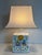 1970s Mid Century Modern Ceramic table lamp with bird and flower decorations For Sale - Image 12 of 12