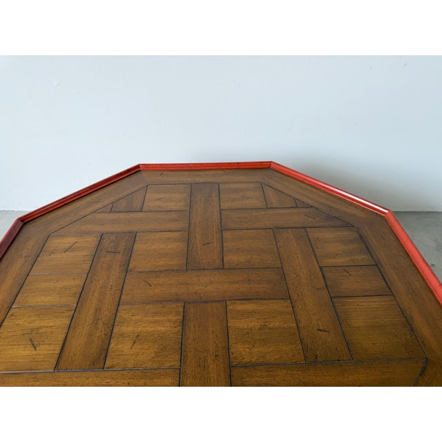 Vintage Baker Furniture Chinoiserie Style Octagonal Coffee Table For Sale - Image 13 of 18