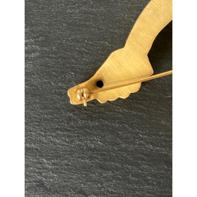 French Art Bronze Brooch St Eloi by Line Vautrin For Sale - Image 12 of 12