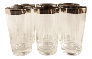 Dorothy Thorpe Style Etched Glasses - Set of 6