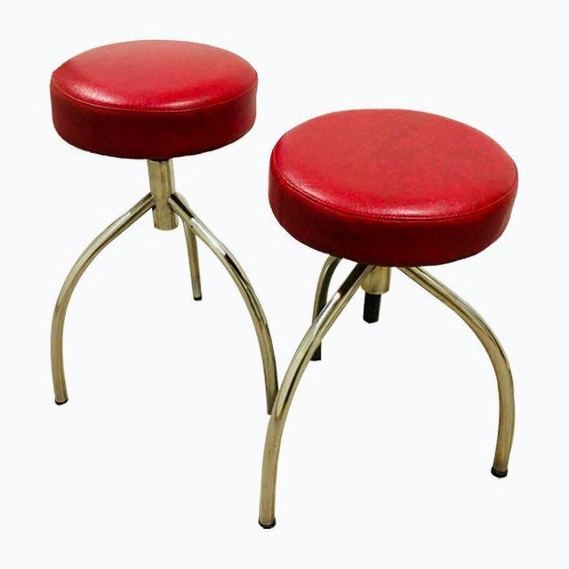 1970s Set of American Stools from Gasser Chair, 1970s For Sale - Image 5 of 5