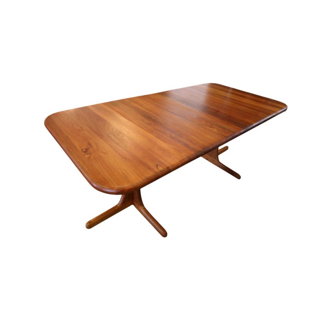 Vintage Extendable Dining Table in Teak with Two Extension Leaves, 1960s For Sale - Image 13 of 13