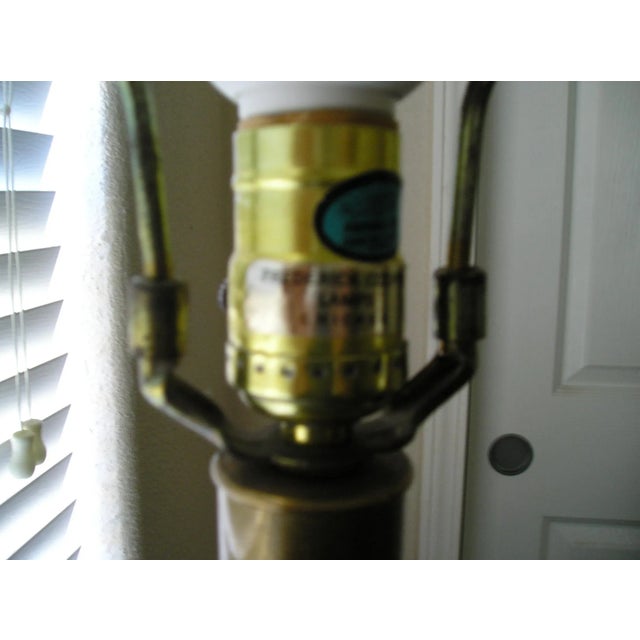 1950s 1950s Frederick Cooper Brass Table Lamp For Sale - Image 5 of 5