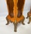 Pair of Mid-20th Century French Rococo Style Marquetry & Ormolu Pedestals With Green Marble Tops For Sale - Image 6 of 16