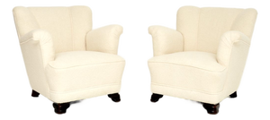 Vintage Danish Club Chairs, 1940, Set of 2