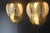 Gold and White Murano Glass Sconces in Leaf Shape, 1980s, Set of 2 For Sale - Image 10 of 18
