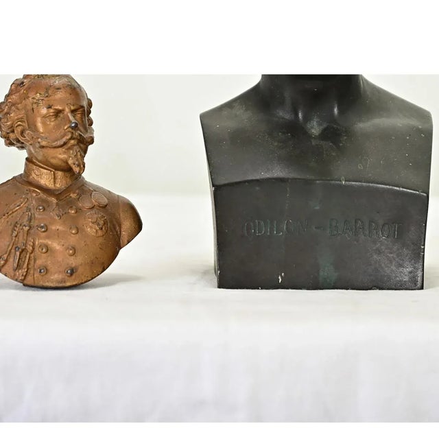 Late 19th Century French and Austrian 19th Century Set of Three Small Busts For Sale - Image 5 of 9