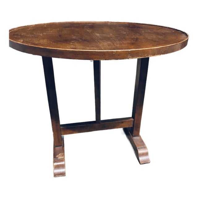 Round Antique Folding Table For Sale