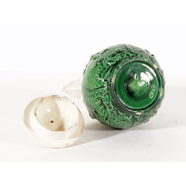 Ceramic 18th Century Staffordshire Creamware Cauliflower Milk Jug and Cover, Probably by William Greatbach/ Josiah Wedgwood For Sale - Image 7 of 8