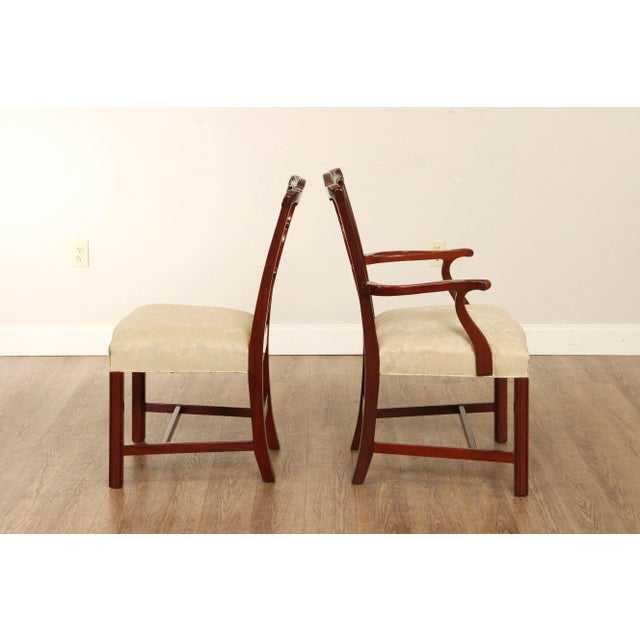 Wood Kindel Chippendale Style Mahogany Dining Chairs - Set of 6 For Sale - Image 7 of 12
