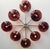 Italian 21st Century Otto Satin Nickel Amethyst Bubbles Murano Glass Flush Mount by Fabio LTD For Sale - Image 3 of 6