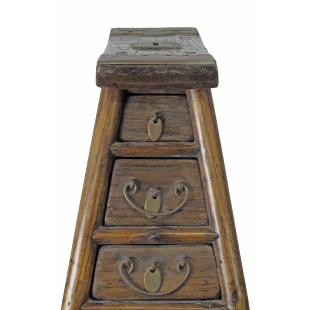 Early 19th Century Early 19 Century Antique Small Objects Holder With 4 Drawers For Sale - Image 5 of 8
