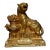 Late 19th Century Gilt Bronze Tiger With Treasure Vase, 2.9kg For Sale