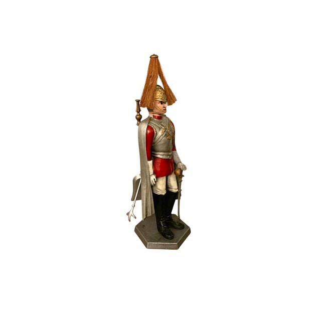 Late 20th Century Late 20th Century English Royal Guard Butler Fireplace Tool Set, Metal, 30"h For Sale - Image 5 of 10