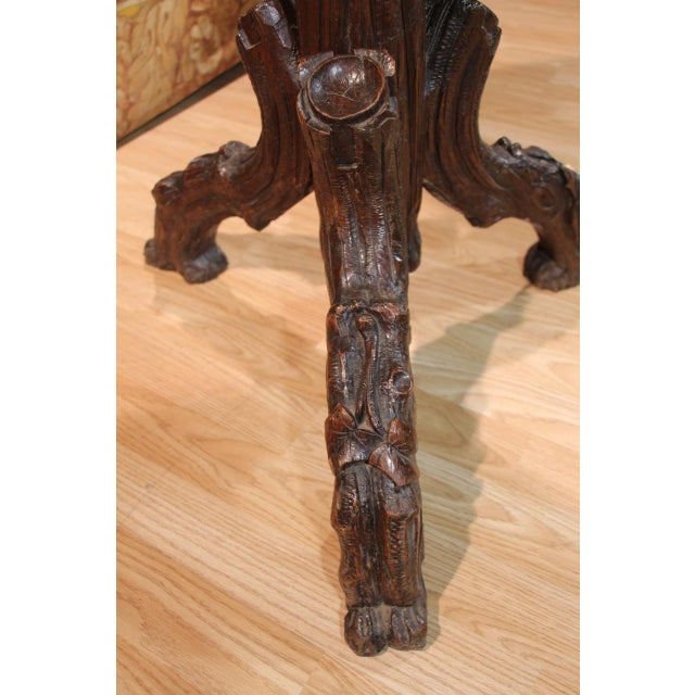 Brown Black Forest Bistro Table, 1890s For Sale - Image 8 of 10