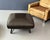 Pouf with Black Square Pillow and Iron Legs For Sale - Image 4 of 5