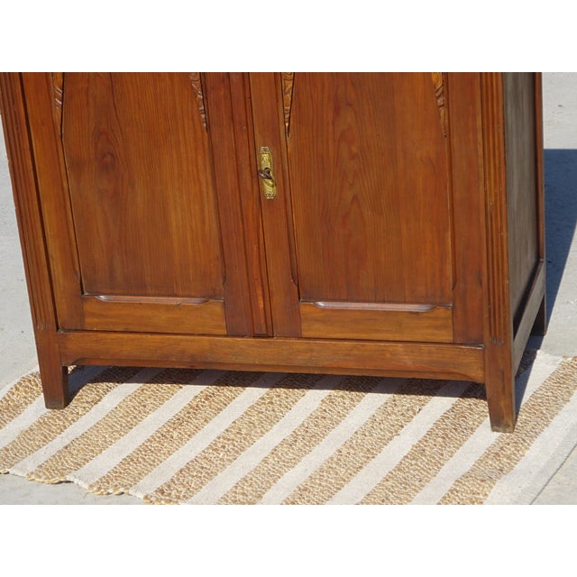 Wood Small Art Deco Oak and Pine Buffet, 1930s For Sale - Image 7 of 17