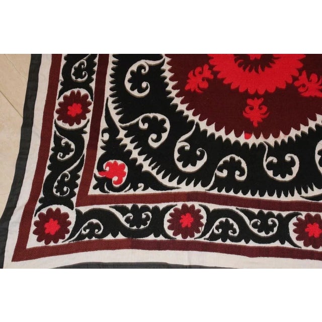 Vintage Samarkand Suzani, Uzbekistan For Sale - Image 12 of 13