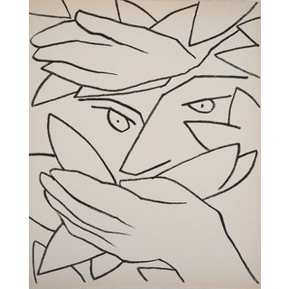 Françoise Gilot, L'homme camouflé, Lithograph For Sale
