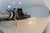 1970s 1970s Sonneman 3-Arm Oscillating Floor Lamp in Chrome and White For Sale - Image 5 of 8