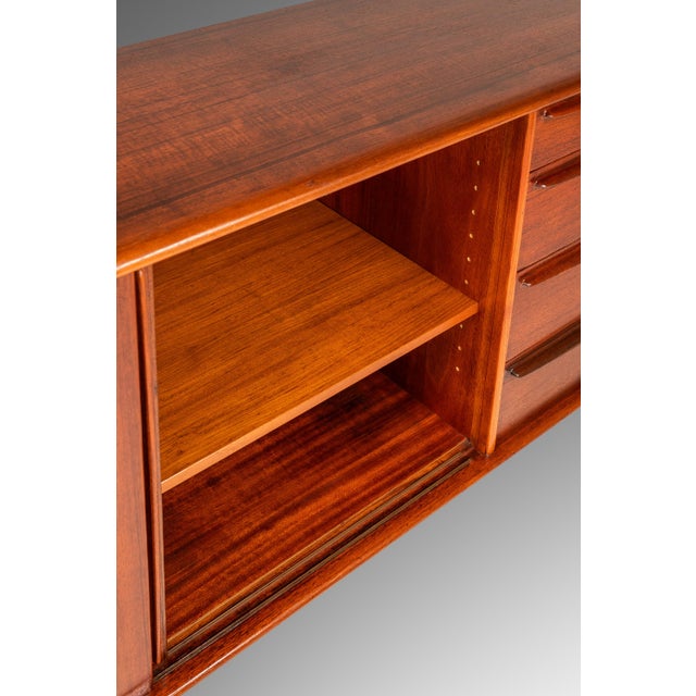 Restored Danish Mid-Century Modern Credenza / Sideboard in Teak by Svend A. Madsen for Falster Mobelfabrik, Denmark, 1960s For Sale - Image 12 of 18
