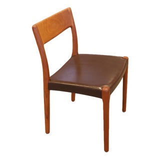 Danish Dining Chairs in Teak and Leather, 1960s, Set of 6 For Sale