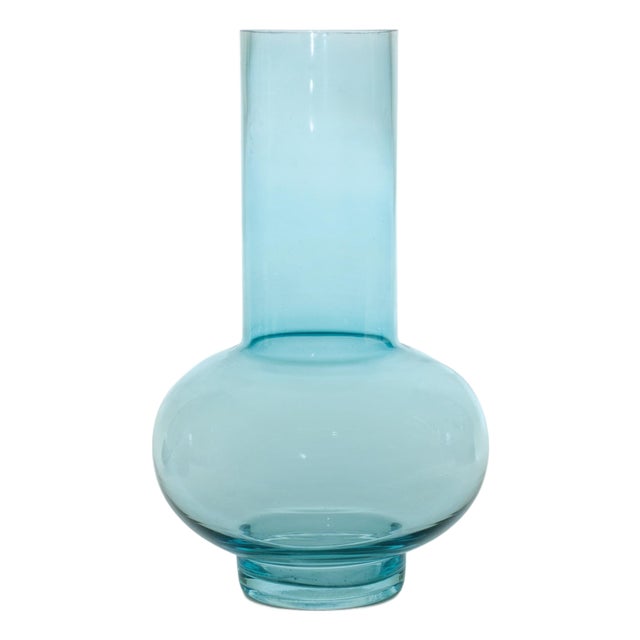 Blue Glass Vase (Set of 2) For Sale