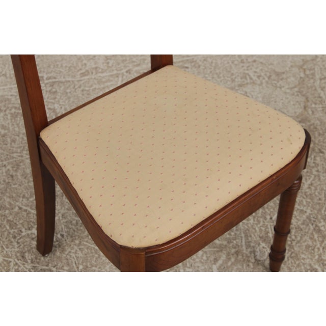 Set of 6 Stickley Cherry Cane Back Dining Chairs For Sale - Image 11 of 18