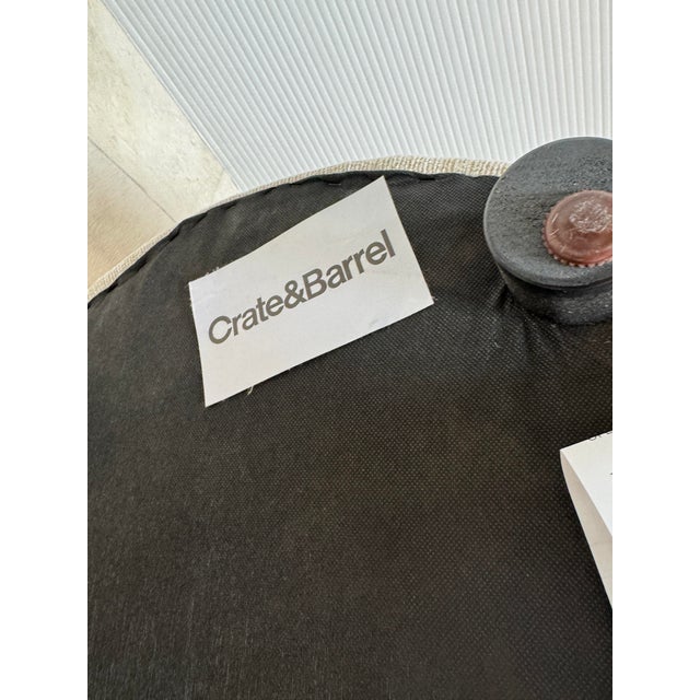 2020s Crate & Barrel Infiniti Storage Ottoman, Oatmeal For Sale - Image 5 of 12