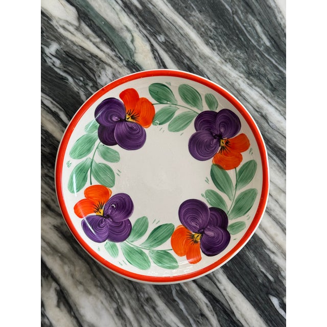 Art Deco Violet Motif Salad Plates by Ditmar Urbach - Set of 6 For Sale - Image 10 of 13