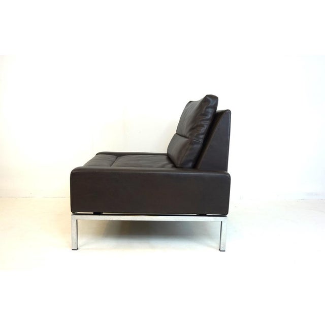 Mid-Century Modern Series 800 Armchair in Leather by Hans Peter Piel for Wilkhahn, 1960s For Sale - Image 3 of 14