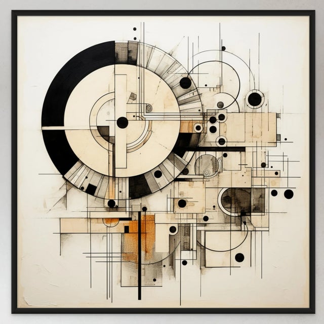 Contemporary 30' X 30' Natural Color Palette Minimalist Architectural Limited Edition Print For Sale - Image 3 of 5