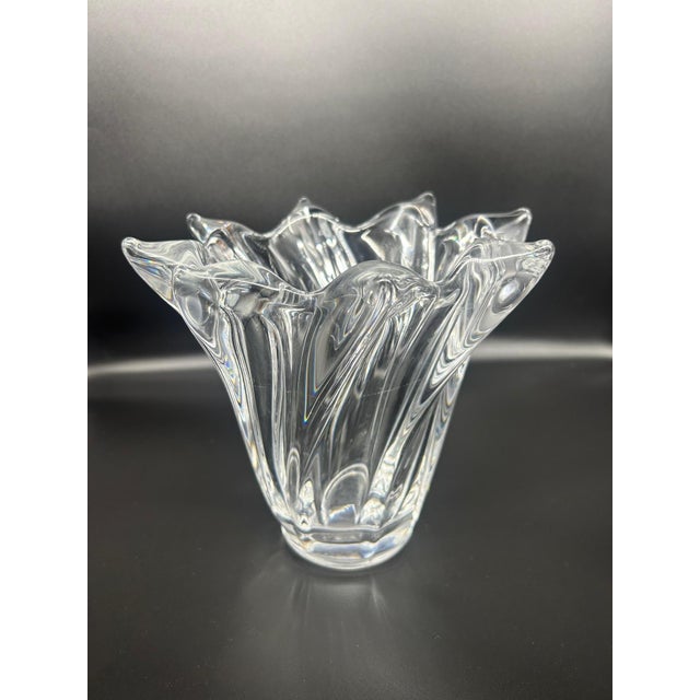 Vintage Crystal Vase, 1970s For Sale - Image 9 of 9