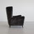 Rare wingback lounge chair by Paolo Buffa, upholstered in recent dark chocolate brown velvet material. This armchair with...