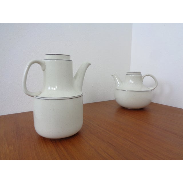 Swedish Birka Tea Pot & Coffeepot by Stig Lindberg for Gustavsberg, 1960s, Set of 2 For Sale - Image 11 of 15